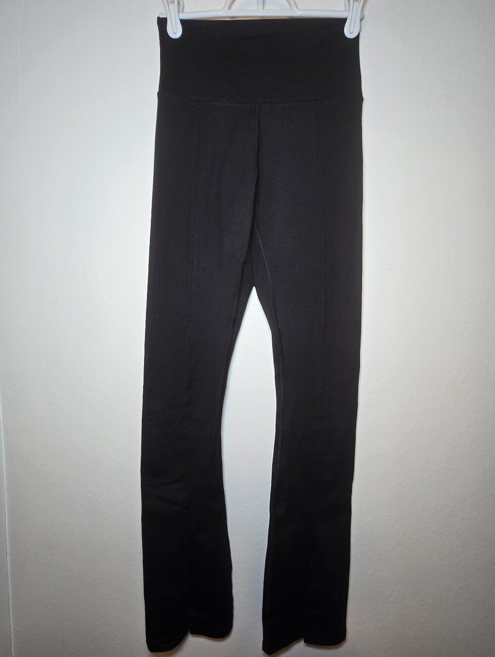 OFFLINE by Aerie Hugger Mini Flare High Rise Leggings S Black Stretch Logo